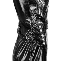 Punk Rave Women's Stuff Patent Leather Hollowed Out Dress 22 Punk Rave Women's Stuff Patent Leather Hollowed Out Dress