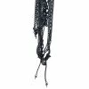 Poizen Industries Black Chain Small Cross Necklace Jewelry