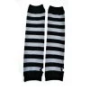 Poizen Industries Accessories Stripe Armwarmers – Black/Grey