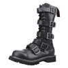 Angry Itch 14-Hole 5-Buckle Black Leather Boots Men's Stuff 2 Angry Itch 14-Hole 5-Buckle Black Leather Boots Men's Stuff