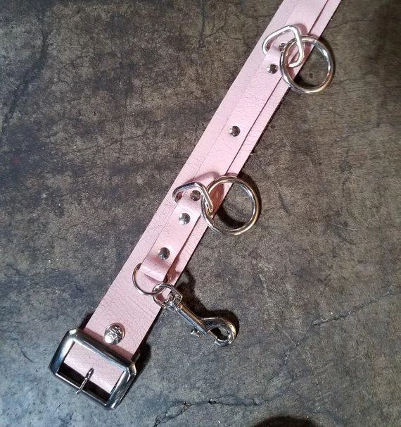 Ape Leather Plus Size 5 Ring Bondage Belt 4 Ape Leather Plus Size 5 Ring Bondage Belt