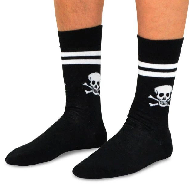 TeeHee Gift Ideas Skulls And Stripes Unisex Socks 5 TeeHee Gift Ideas Skulls And Stripes Unisex Socks