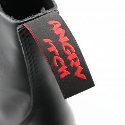 Angry Itch 8-Hole - Black Leather Boots