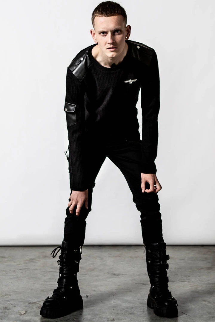 Killstar Men's Stuff At Ease Long Sleeve Top 8 Killstar Men's Stuff At Ease Long Sleeve Top