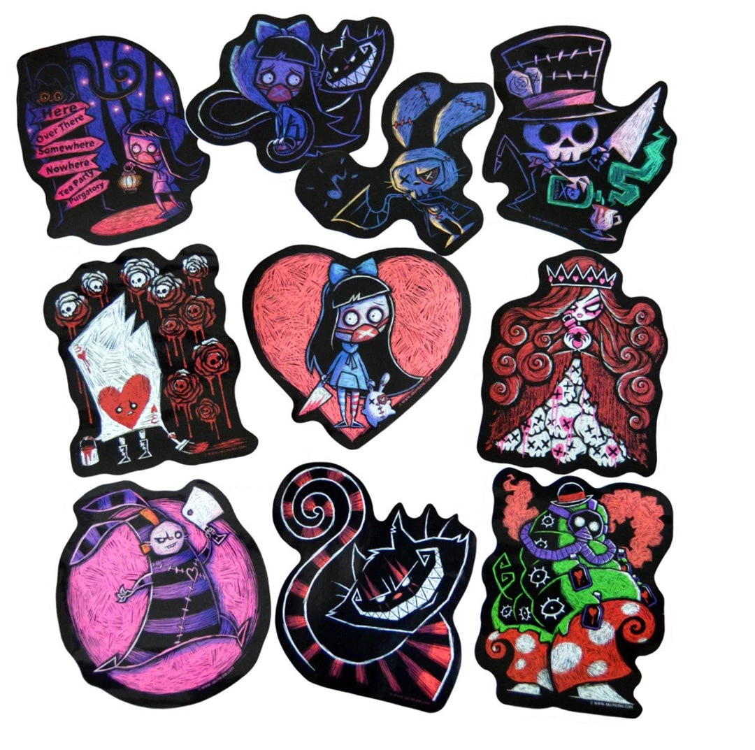 Akumu Ink Alice's Nightmare Sticker Pack 3 Akumu Ink Alice's Nightmare Sticker Pack