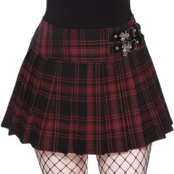 Killstar Bat Girl Skirt [TARTAN]