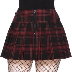 Killstar Bat Girl Skirt [TARTAN]