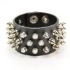Funk Plus Men's Stuff Spiked Bracelet With 3 Rows Of Short Spikes