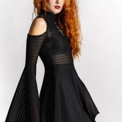 Killstar Between The Lines Skater Dress Women's Stuff