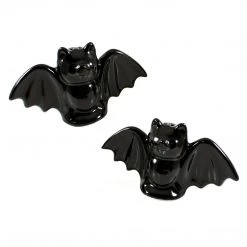 Sourpuss Black Bat Salt & Pepper Shakers