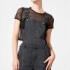 Killstar Women's Stuff Blackbell Denim Overalls