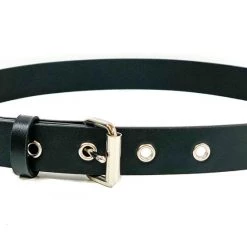 Funk Plus Black Vegan Leather Plain Belt