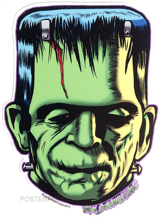 Poster Pop Gift Ideas Ben Von Strawn Franken-Kolor Sticker 3 Poster Pop Gift Ideas Ben Von Strawn Franken-Kolor Sticker