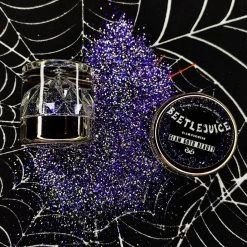 Glam Goth Beauty Beetlejuice - Purple And Green Body Glitter