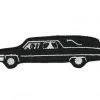 Project Pinup Black Funeral Hearse Car Iron On Embroidered Patch Gift Ideas