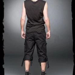 Queen Of Darkness Black Shorts With Side Pockets