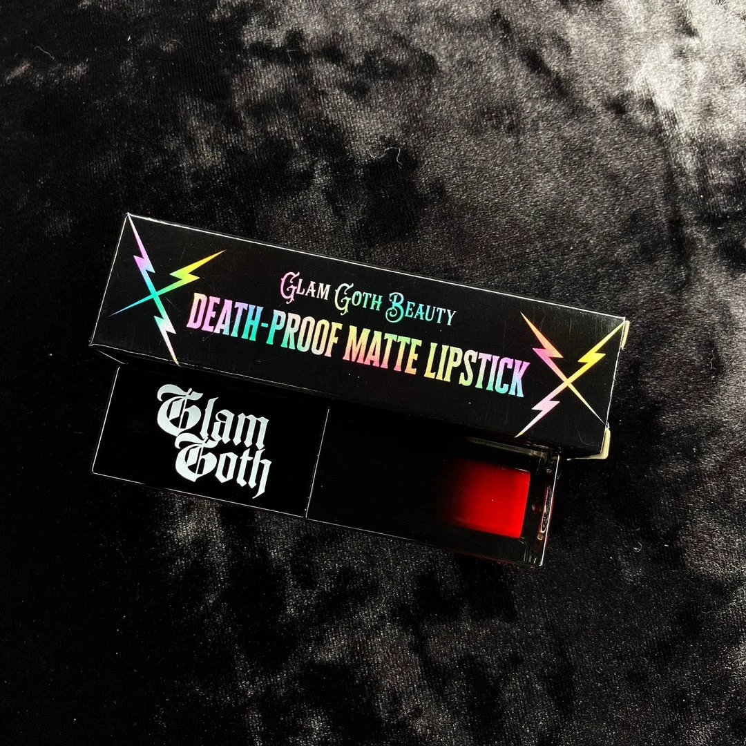 Glam Goth Beauty Bloodrose - Blood Red Matte Lipstick Hair And Makeup 4 Glam Goth Beauty Bloodrose - Blood Red Matte Lipstick Hair And Makeup