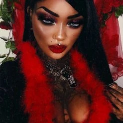 Glam Goth Beauty Bloodrose - Blood Red Matte Lipstick Hair And Makeup 9 Glam Goth Beauty Bloodrose - Blood Red Matte Lipstick Hair And Makeup