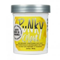 Punky Colour, Semi-Permanent Conditioning Hair Color, Bright Yellow, 3.5 Fl Oz Hair And Makeup