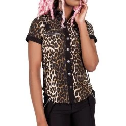 Killstar Cat's Meow Cap-Sleeve Shirt