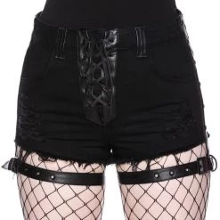 Killstar Women's Stuff Contraband Denim Shorts