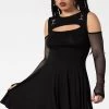 Killstar Women's Stuff Corin Long Sleeve Dress