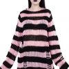 Killstar Courtney Distress Knit Sweater 2 Killstar Courtney Distress Knit Sweater