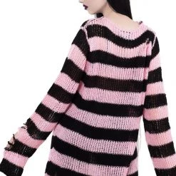 Killstar Courtney Distress Knit Sweater