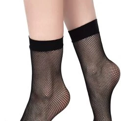 Killstar Courtney Fishnet Socks - Black