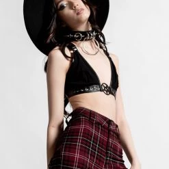 Killstar Crimson Daze Halter Top Women's Stuff 5 Killstar Crimson Daze Halter Top Women's Stuff