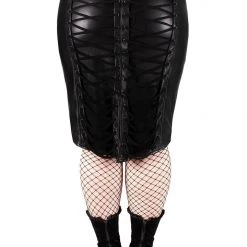 Killstar Cuts Like A Knife Midi Skirt