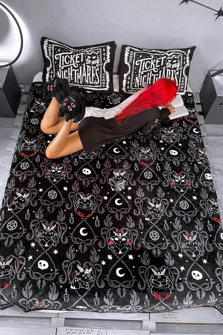 Killstar Housewares Devil Details Blanket 4 Killstar Housewares Devil Details Blanket