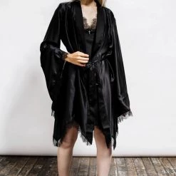 Killstar Women's Stuff Devil's Lullaby Satin Robe