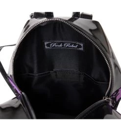 Rock Rebel Damask Coffin Backpack In Purple Bags & Backpacks