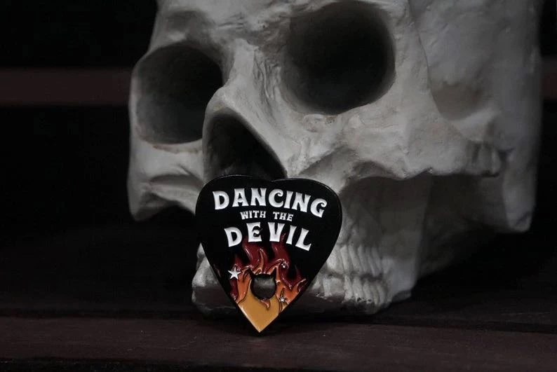 Lively Ghosts Pins Dancing With The Devil Enamel Pin 3 Lively Ghosts Pins Dancing With The Devil Enamel Pin