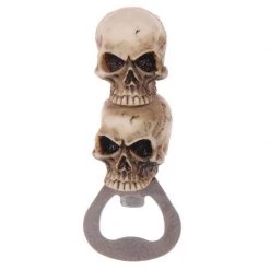 Gothic Gifts Double Skull Bottle Opener Gift Ideas