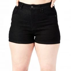 Sourpuss Women's Stuff Essential Denim Shorts - Black 7 Sourpuss Women's Stuff Essential Denim Shorts - Black