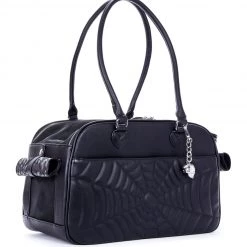 Bloody Rose Boutique store 10 Lux De Ville Bags & Backpacks Elvira Lux Pet Carrier Black Matte Web