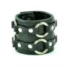 Funk Plus Wristbands And Cuffs Leather Strap Bracelet - Double Rings