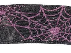 Funk Plus Wristbands And Cuffs Purple Spider Net Denim Bracelet