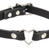 Funk Plus Chokers And Collars SMALL HEART RING CHOKER - VEGAN