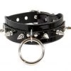 Funk Plus Spike Sub Bondage Choker - Black Vinyl Men's Stuff