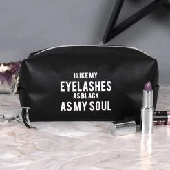 Gothic Gifts Gift Ideas As Black As My Soul Makeup Bag