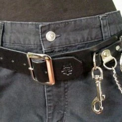 Ape Leather Plus Size Five Ring Bondage Leather Belt With Chain 9 Ape Leather Plus Size Five Ring Bondage Leather Belt With Chain