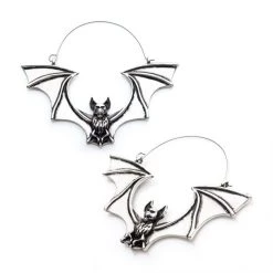 BodyVibe Flying Vampire Bat Plug Hoops Jewelry 7 BodyVibe Flying Vampire Bat Plug Hoops Jewelry