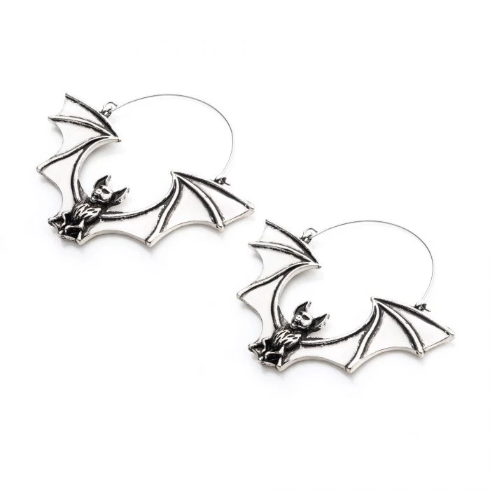 BodyVibe Flying Vampire Bat Plug Hoops Jewelry 3 BodyVibe Flying Vampire Bat Plug Hoops Jewelry