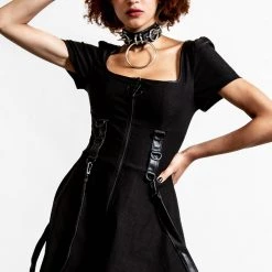 Killstar Women's Stuff Grave Rebellion Dress [BLACK]