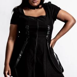 Killstar Women's Stuff Grave Rebellion Dress [BLACK]