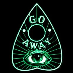 Kreepsville666 Go Away Glow Planchette Enamel Pin