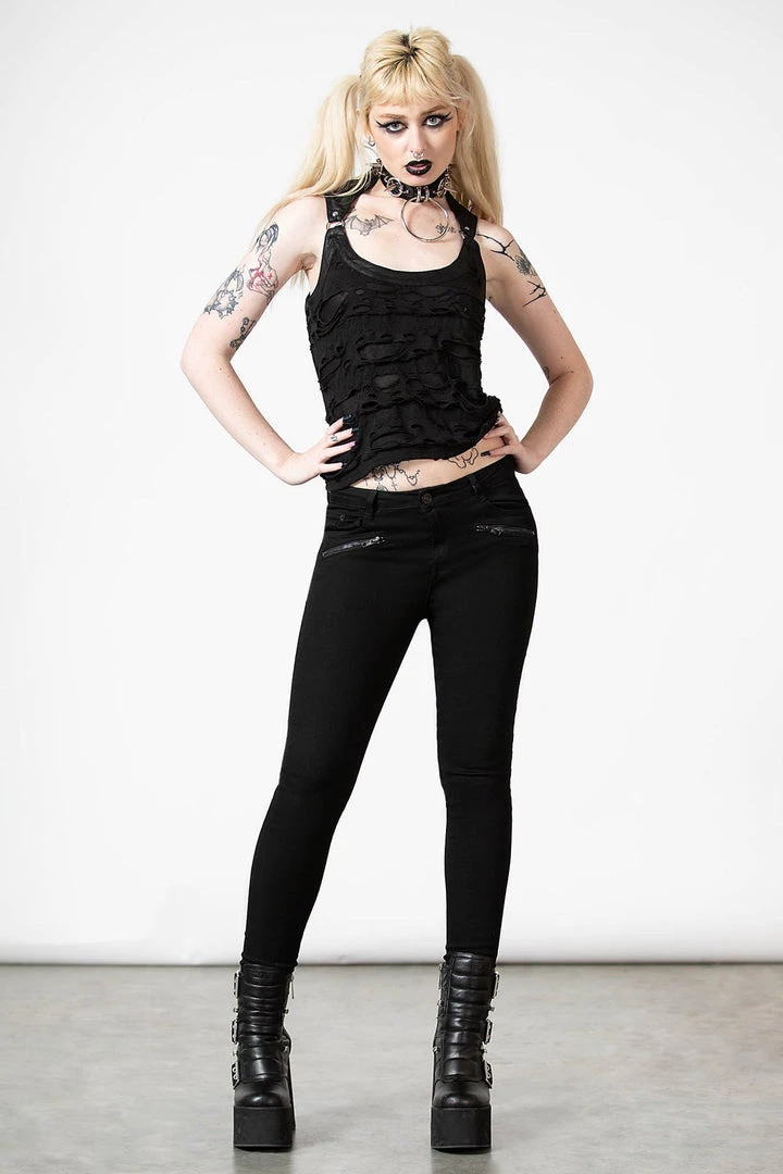 Killstar Women's Stuff Hardy Lace-Up Vest Top 6 Killstar Women's Stuff Hardy Lace-Up Vest Top